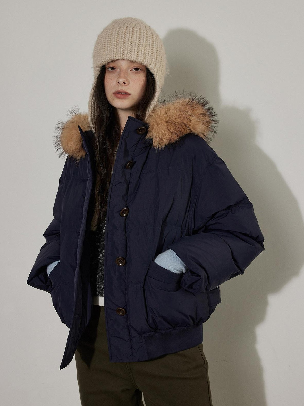 Lofi choose High Waist Washed Vintage Olive Zipper Fly Non Stretch Women Wide Leg Jeans