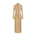 unspoken_Breathable_High_Waist_Sash_V-neck_Aline_Longsleeve_Office_Polyester_Maxi_Dresses_MISSTT