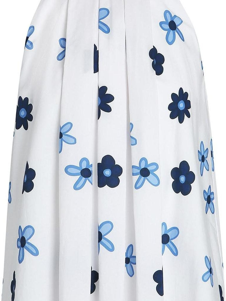fano Floral Print Cotton Halter Loose Fit Office Casual Pullover Camisoles