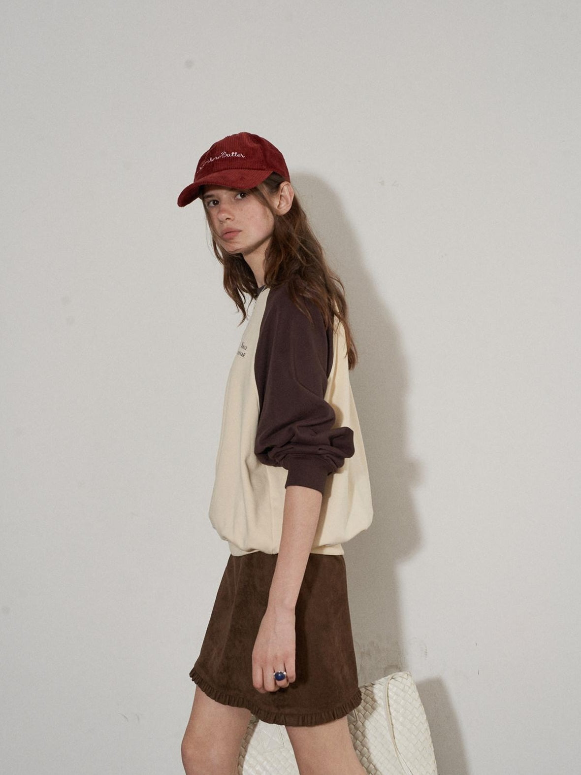 Lofi choose Cozy Colorblock Relaxed Fit Long Sleeve Crewneck Women Office Casual Sweatshirt