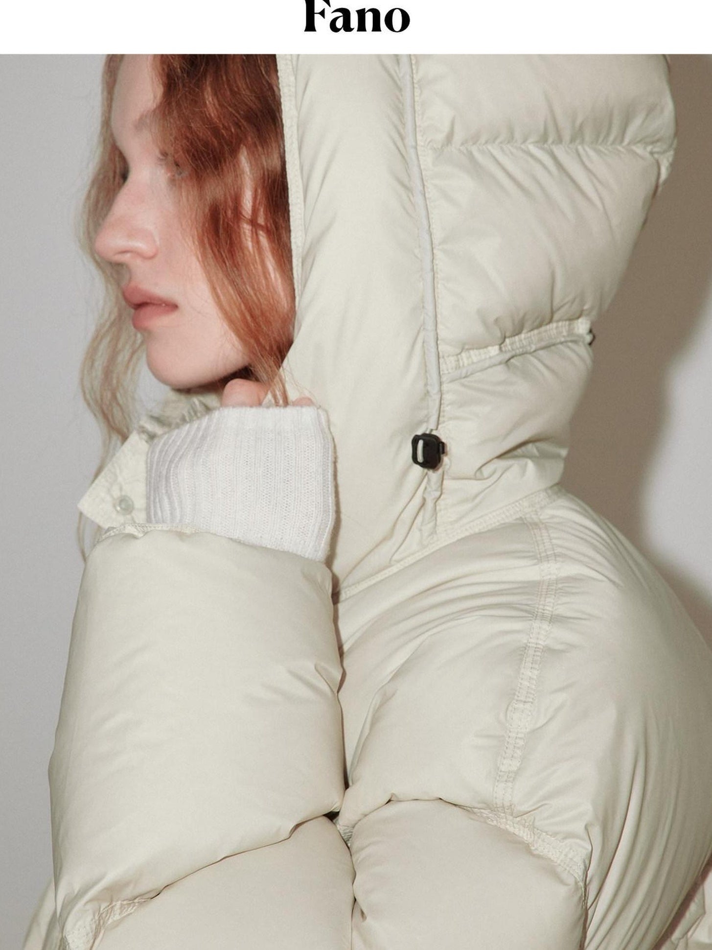 fano Warm 90% White Duck Down Hooded Straight Fit Minimalist Commuter Down Jackets