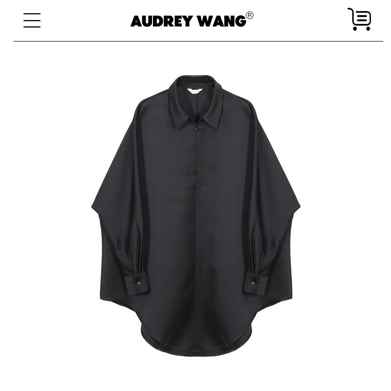 audreyyang_Wrinkle_Resistant_Minimalist_Loose_Fit_Turn_Down_Collar_Women_Polyester_Shirts_MISSTT