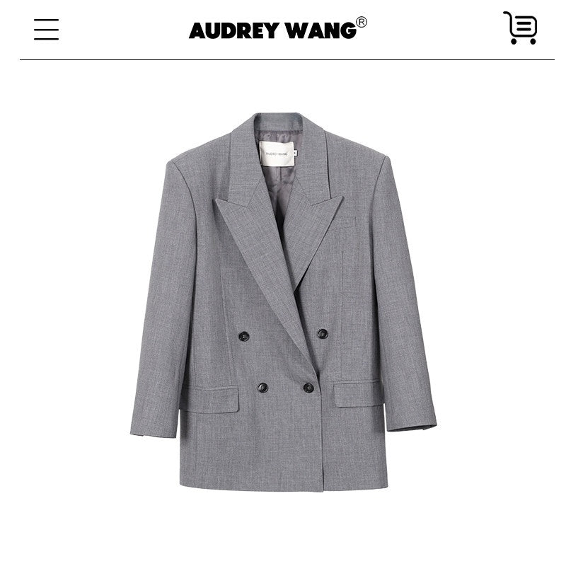 audreyyang_Single_Button_Relaxed_Fit_Polyester_Office_For_Women_Long_Sleeve_Solid_Blazers_MISSTT