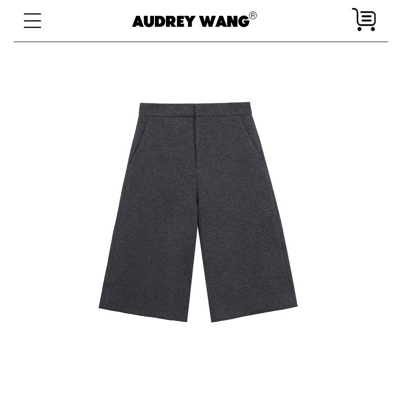 audreyyang_Wool_Blend_Minimalist_Wide_Leg_Natural_Waist_Womens_Workwear_Mid-Length_Shorts_MISSTT
