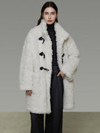 unspoken Warm Stand Collar Loose Mid Length Minimal Commuter Women Polyester Long Coats