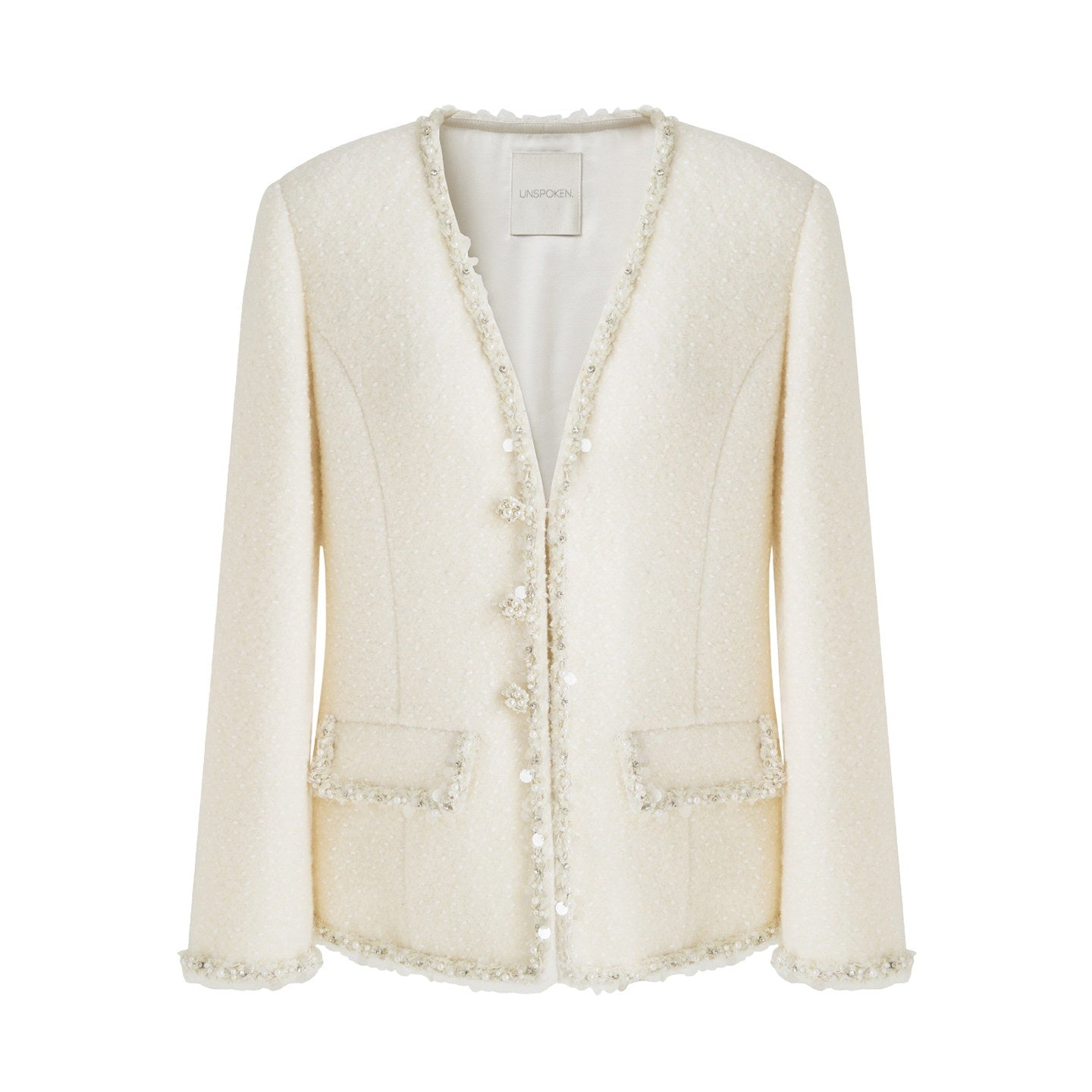 unspoken_Soft_Ivory_Wool_Blend_Tailored_Slim_V-neck_Long_Sleeve_Commuter_Cardigans_MISSTT