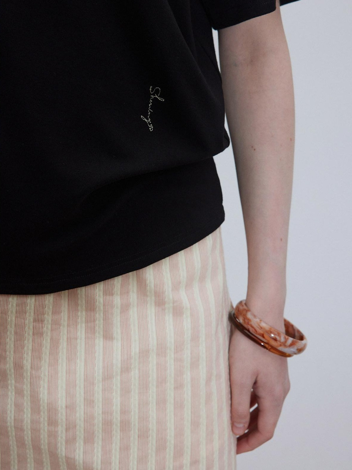 Lofi choose High Waist Flattering A Line Loose Fit Office Casual Pink Midi Skirts