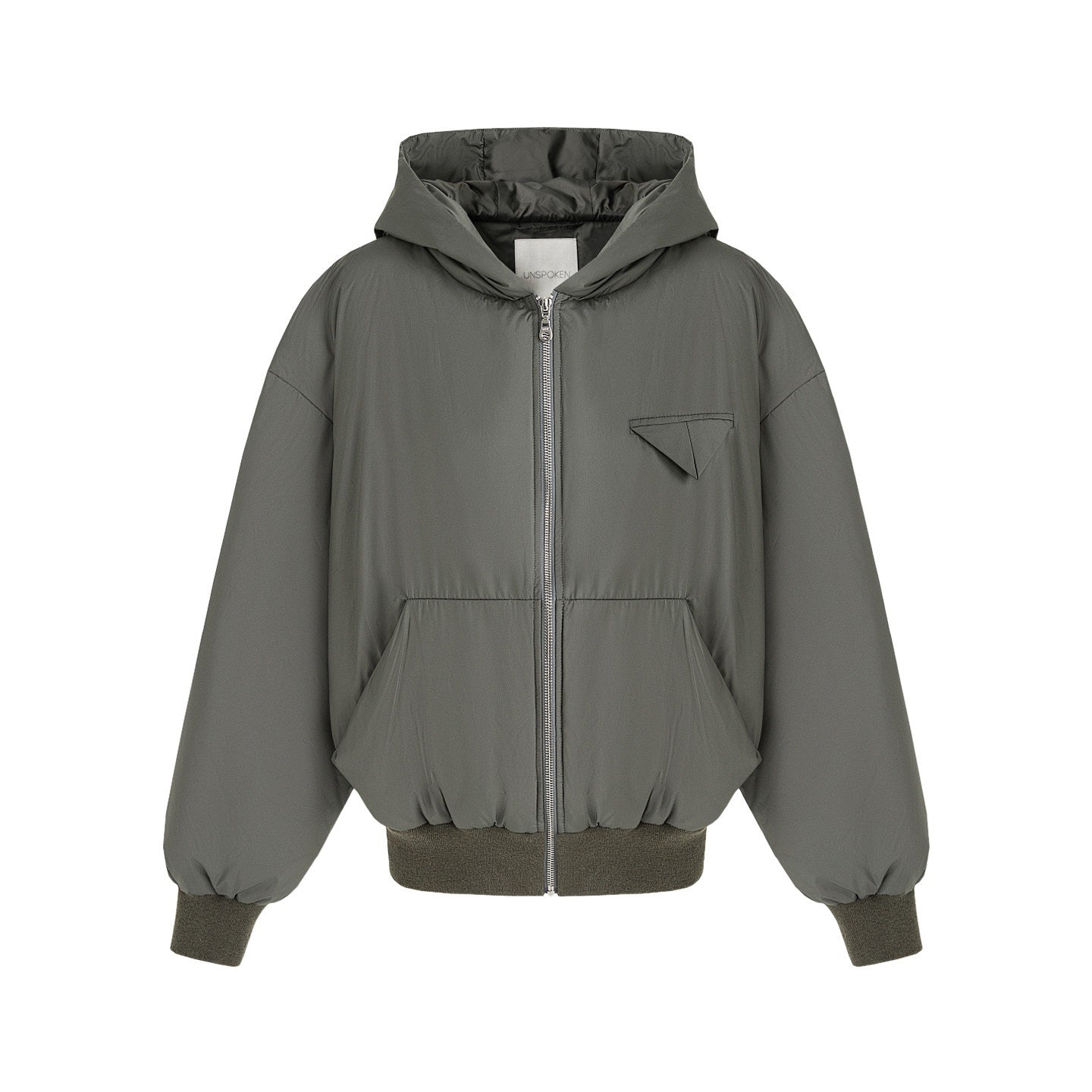 unspoken_90_White_Duck_Down_Warm_Loose_Hooded_Commuter_Women_Deep_Gray_Green_Down_Jackets_MISSTT
