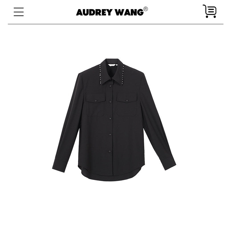 audreyyang_Original_Relaxed_Collared_Cardigan_Long_Sleeve_Women_Polyester_Wool_Blouses_MISSTT