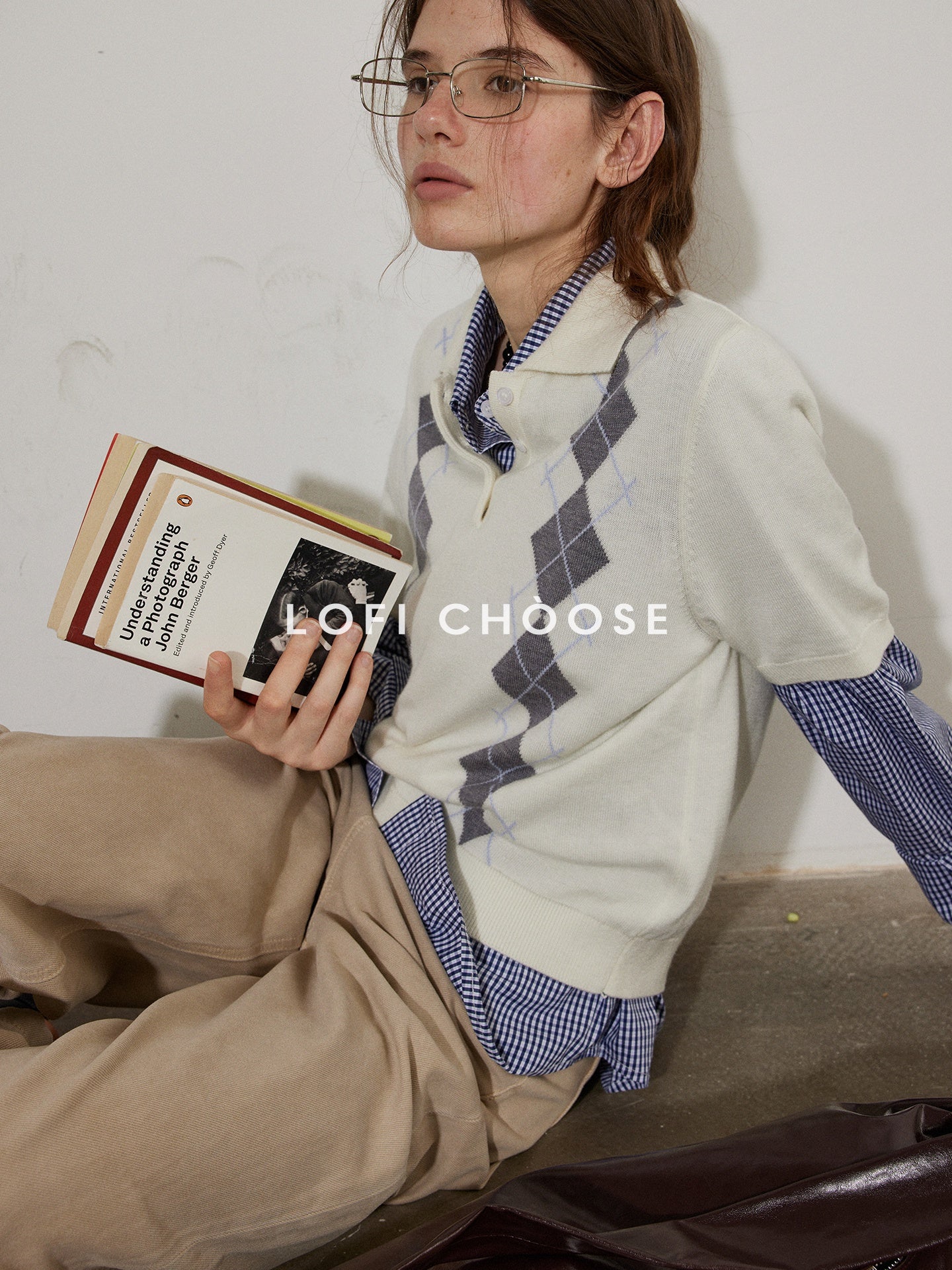 Lofi_choose_Cozy_Argyle_Polo_Short_Sleeve_Loose_Fit_Vintage_Knitwear_Women_Sweaters_MISSTT