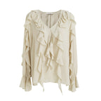 unspoken_Breathable_Soft_Minimalist_Commuter_Loose_Bell_Sleeve_V-neck_Office_Blouses_MISSTT