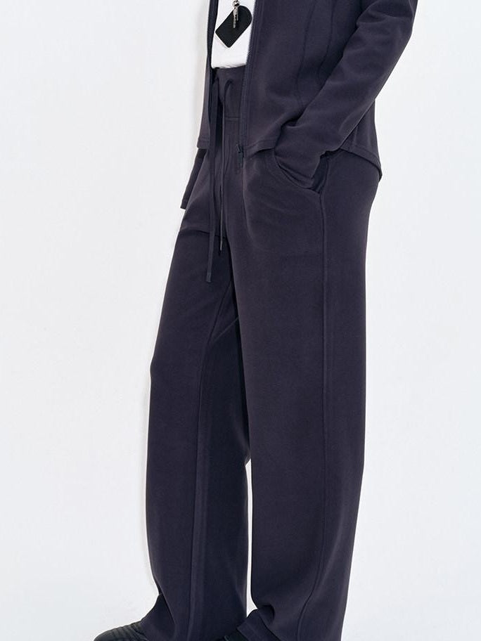 fano Breathable Stretch Minimalist Straight Drawstring Women Natural Waist Sweatpants