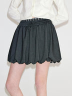 fano Deep Gray Solid Single Button Blazer Loose Fit Women Workwear Top & Skirt Sets