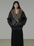unspoken Insulated Oversized Pocket Minimalist Commuter Women Black Short Coat
