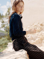 fano Warm Loose Fit Commuter Crew Neck Women Cozy Wool Blend Sweaters