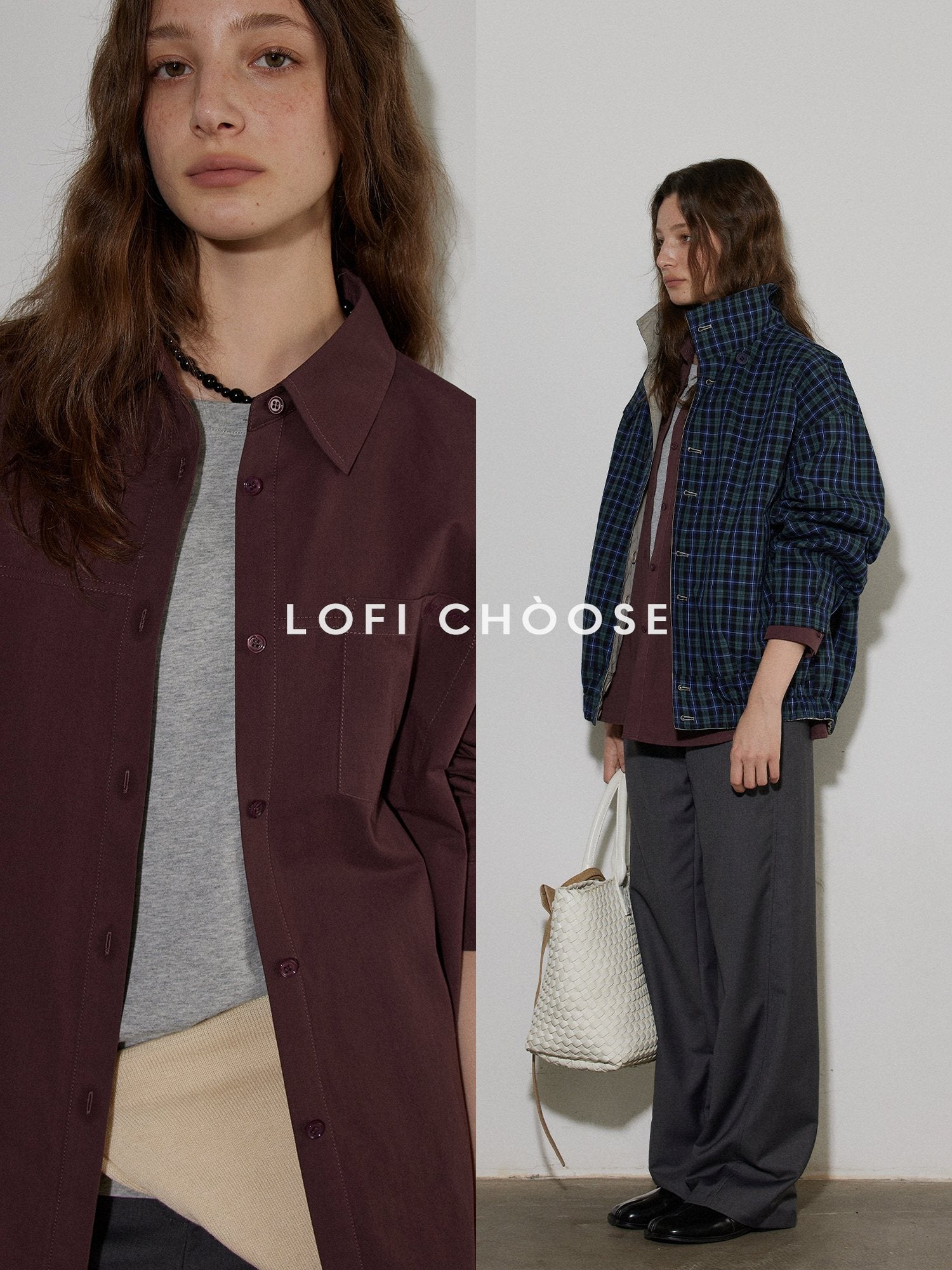 Lofi choose Breathable Cotton Loose Fit Lapel Collar Button Long Sleeve Office Women Shirts