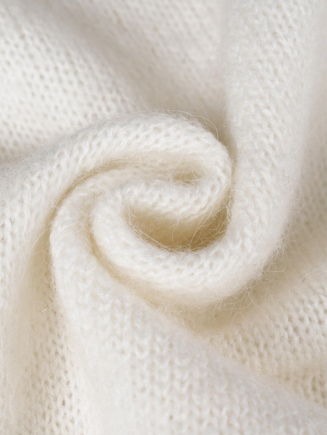 someonesometimes Hand Crochet Wool Floral Scallop Edge Casual Crewneck Button Women Cardigans