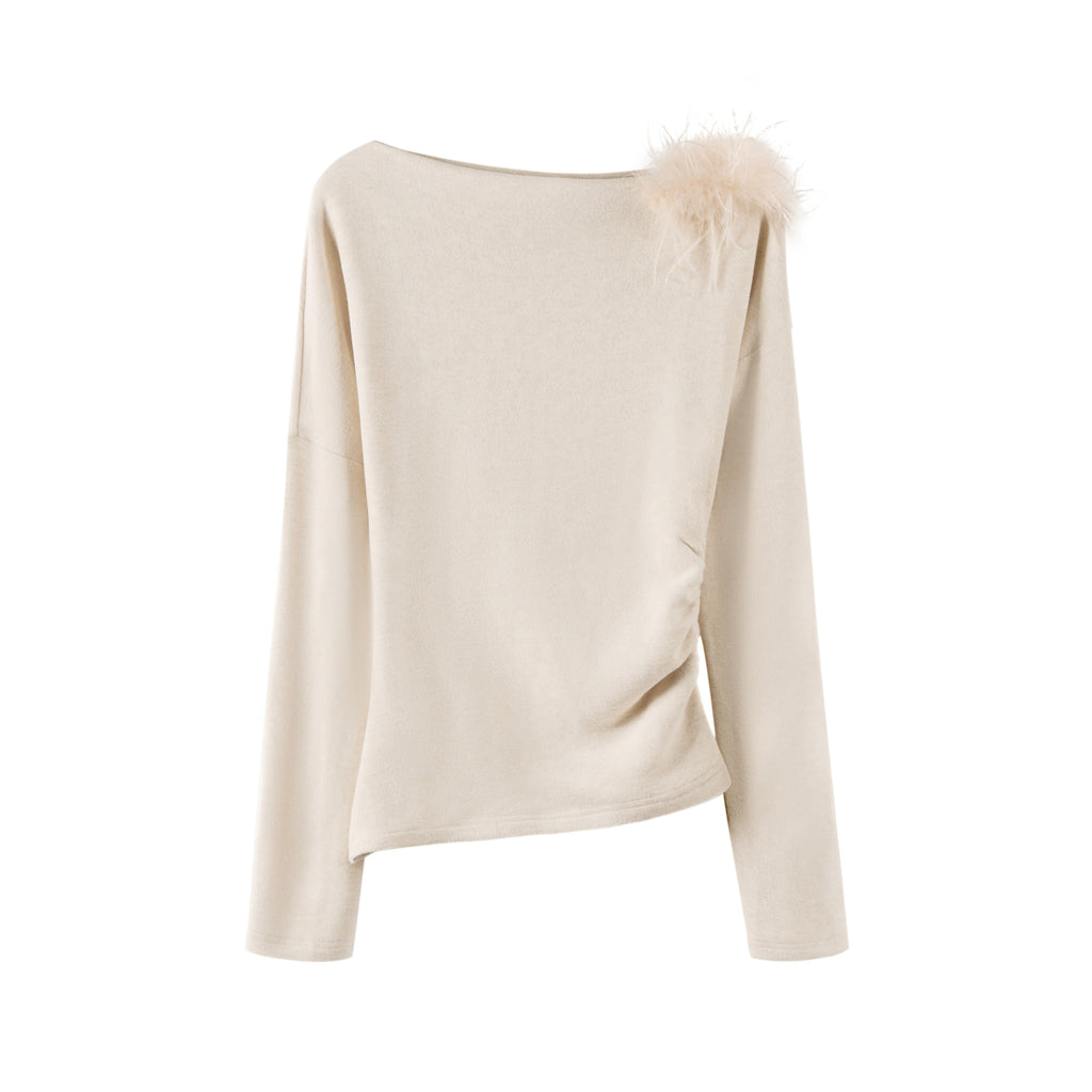 someonesometimes_3D_Embellished_Asymmetrical_Neck_Slim_Crop_Knit_Wool_Blend_Sweaters_MISSTT