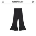 audreyyang_Minimalist_Office_Loose_Pleated_Bell_Sleeve_Round_Neck_Black_Blouses_MISSTT