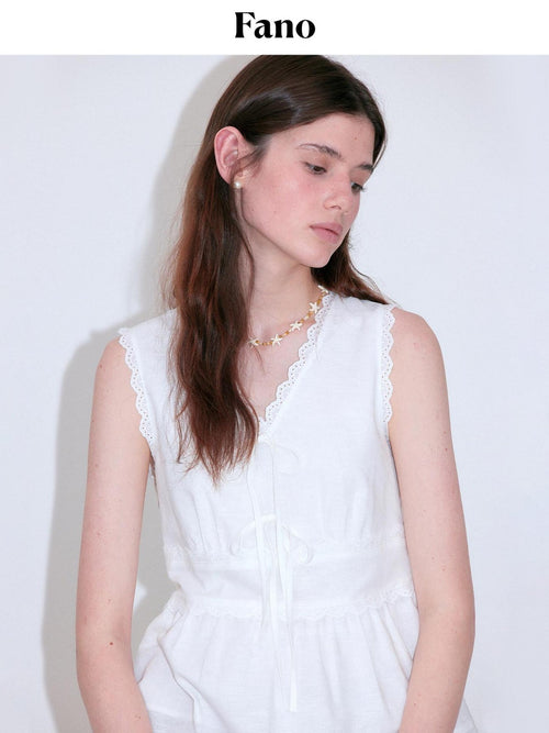 fano Cotton Linen Korean Ruffle Slim Fit Women White Off Shoulder Crop Tops