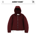 audreyyang_Warm_90%_White_Duck_Down_Zip_Loose_Fit_Detachable_Hood_Burgundy_Brown_Hoodie_MISSTT