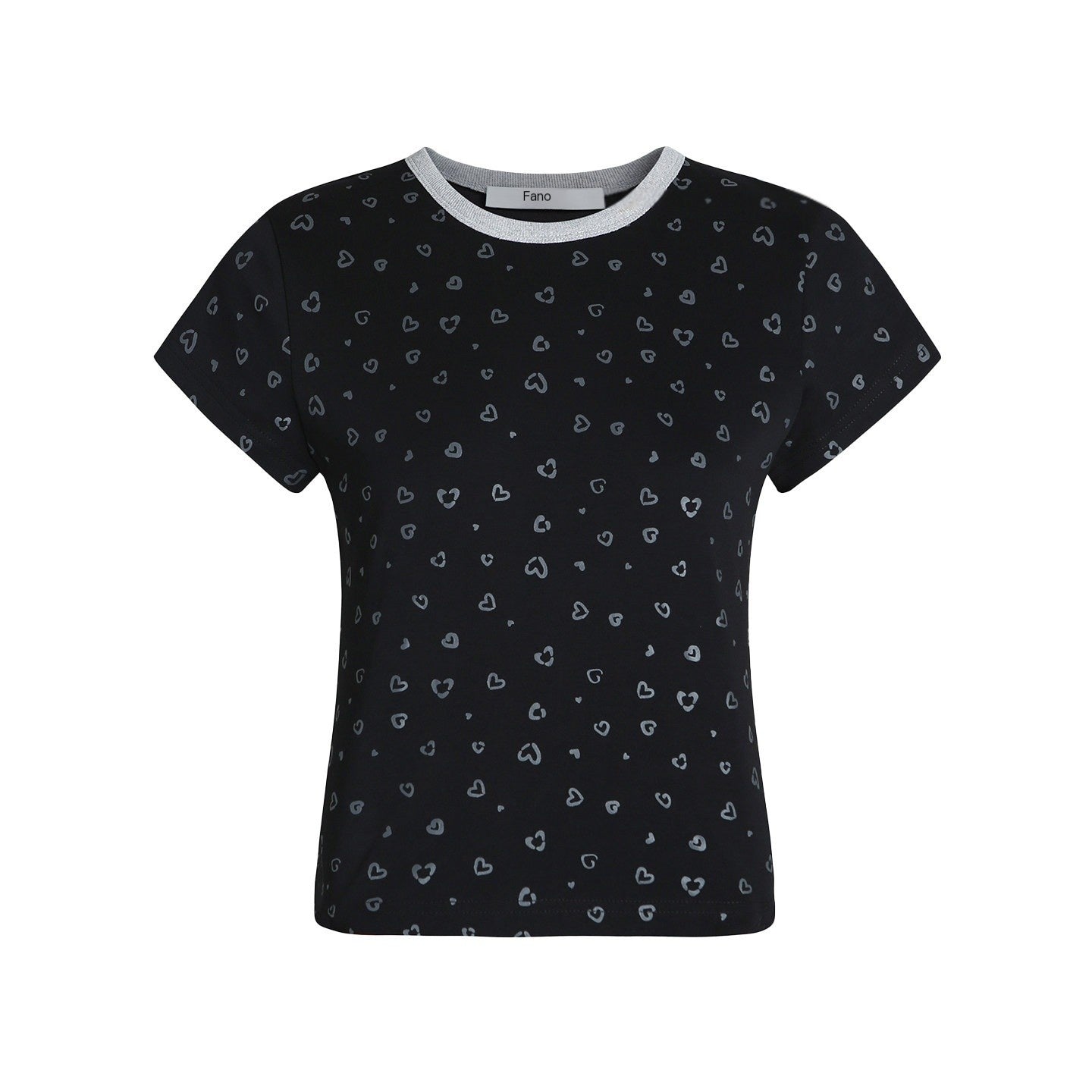 fano_Moisture_Wicking_Slim_Fit_Korean_Crew_Neck_Printed_Black_Basic_Crop_Tops_MISSTT