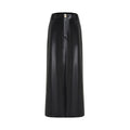 unspoken_High_Waist_Textured_H_Line_Straight_Minimalist_Workwear_Black_Midi_Skirts_MISSTT