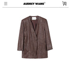 audreyyang_Pu_Leather_Mid_Length_V-neck_Oversized_Workwear_Office_Casual_Blazers_MISSTT
