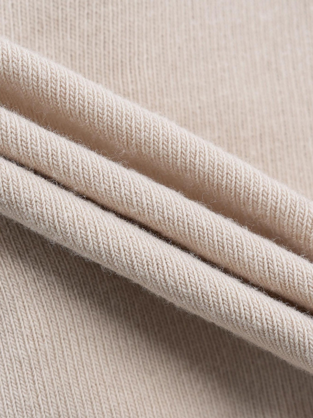 someonesometimes Soft Stretch Knit Slim Fit Casual V-neck Women Sand Long Sleeve T-Shirts
