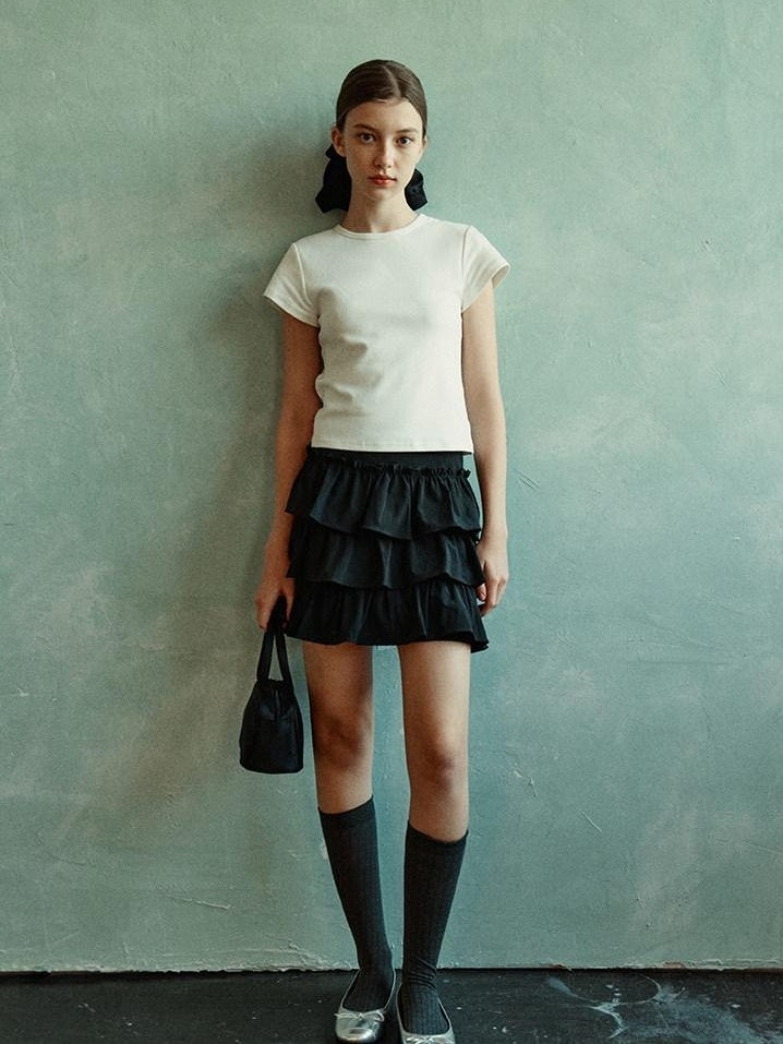 fano Stretch Cotton Commuter Straight Fit Women Crewneck Short Sleeve T-Shirts
