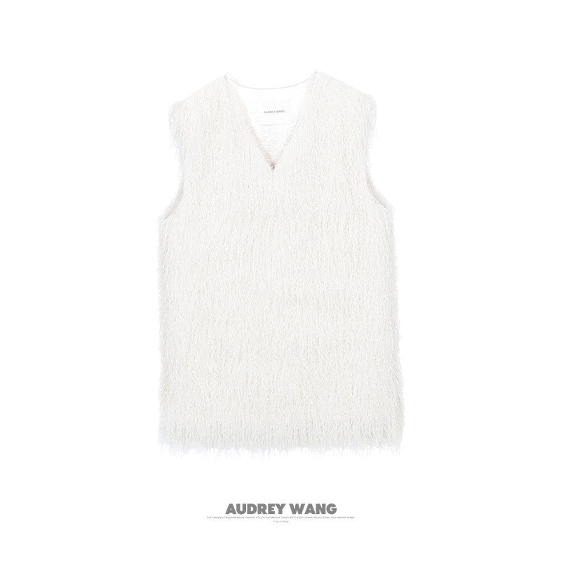 audreyyang_Polyester_V-neck_Mid_Length_Loose_Fit_Single_Wear_Women_Casual_Vests_MISSTT