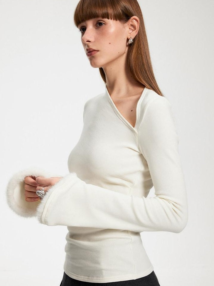 someone sometimes Elegant Office Pullover Regular Women Solid Cream Charcoal Knitwear Sweaters