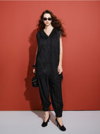 audreyyang Polyester V-neck Mid Length Loose Fit Single Wear Women Casual Vests