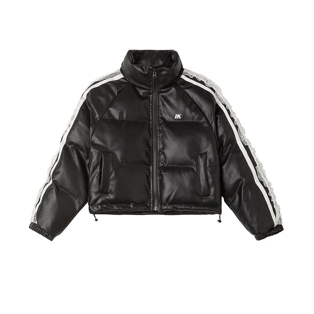 ikyou_Thick_Pu_Leather_Short_Zip_Stand_Collar_Straight_Commuter_Black_Puffer_Jackets_MISSTT