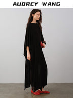 audreyyang Lyocell Wool Blend Loose Sleeveless Pullover Stirrup Leggings Top & Pants Sets