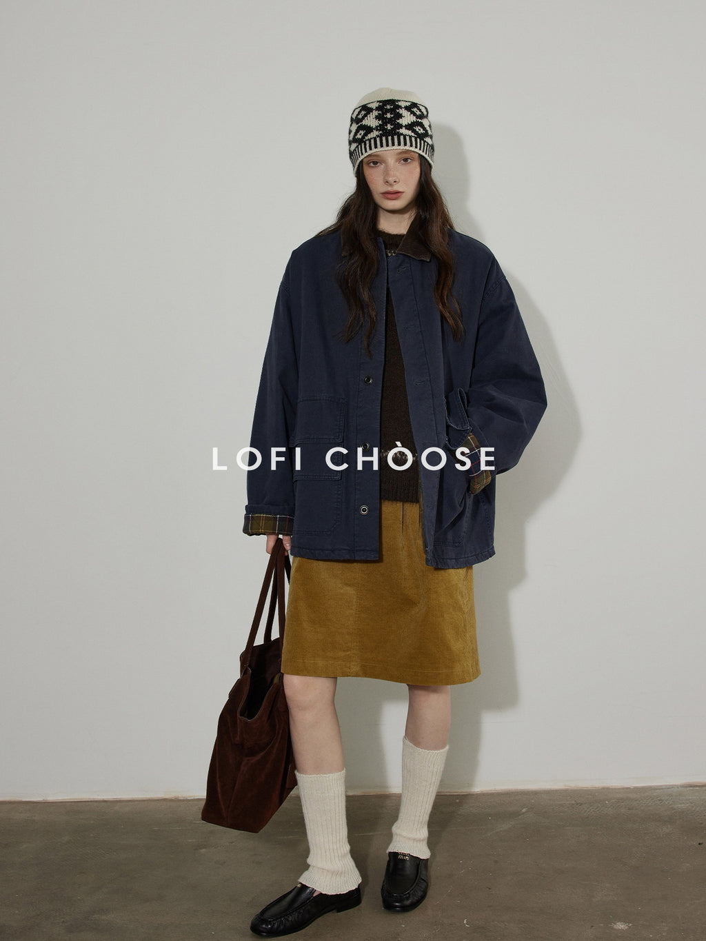 Lofi choose Warm Thick Cotton Commuter Loose Fit Single Breasted Button Front Puffer Jackets