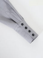 audreyyang Wrinkle Resistant Office Loose Tie Neck Bow Print Women Polyester Blouses