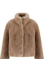 fano Lightweight Breathable Khaki Stand Collar Loose Casual Youth Womens Short Coat