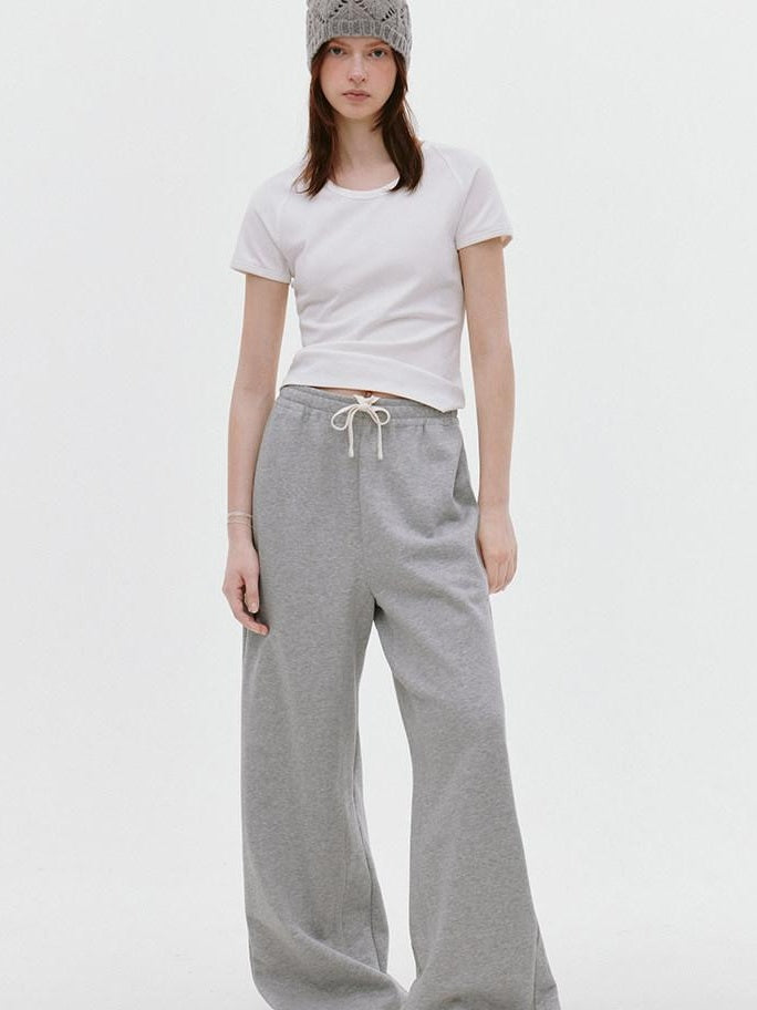 fano Breathable Cotton Lyocell Slim Cropped Korean Womens White Short Sleeve T-Shirts