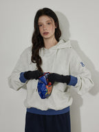 Lofi choose High Waist Casual Loose Straight Leg Women Navy Wide Leg Pants