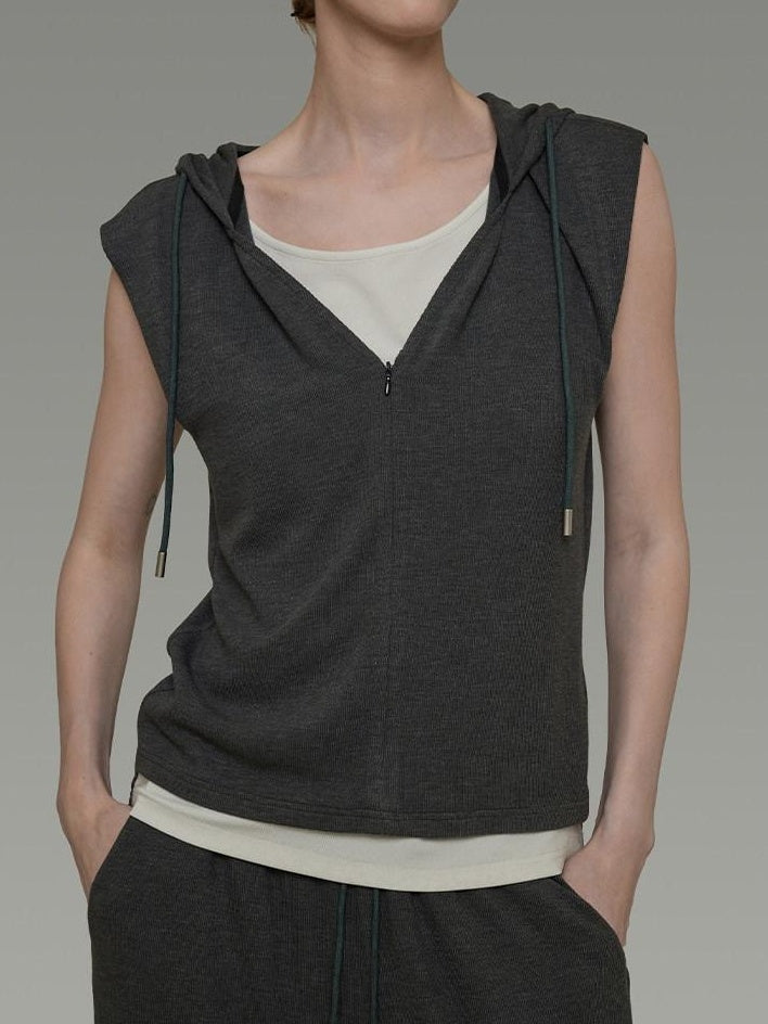 unspoken Soft Viscose Short Sleeve Hooded Casual Long Pants Top & Pants Sets