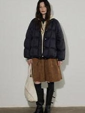 Lofi choose Flattering High Waist Ruched A Line Office Khaki Polyester Women Midi Skirts