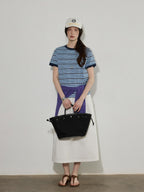 Lofi choose High Waist Bow A Line Cotton Commuter Loose Fit Women Tie Elegant Midi Skirts