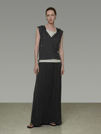 unspoken Soft Viscose Short Sleeve Hooded Casual Long Pants Top & Pants Sets