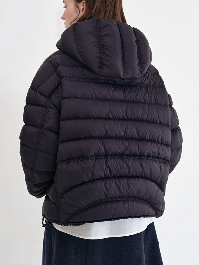 fano Ultra Warm 90 Percent White Duck Down Loose Hooded Unisex Down Jackets