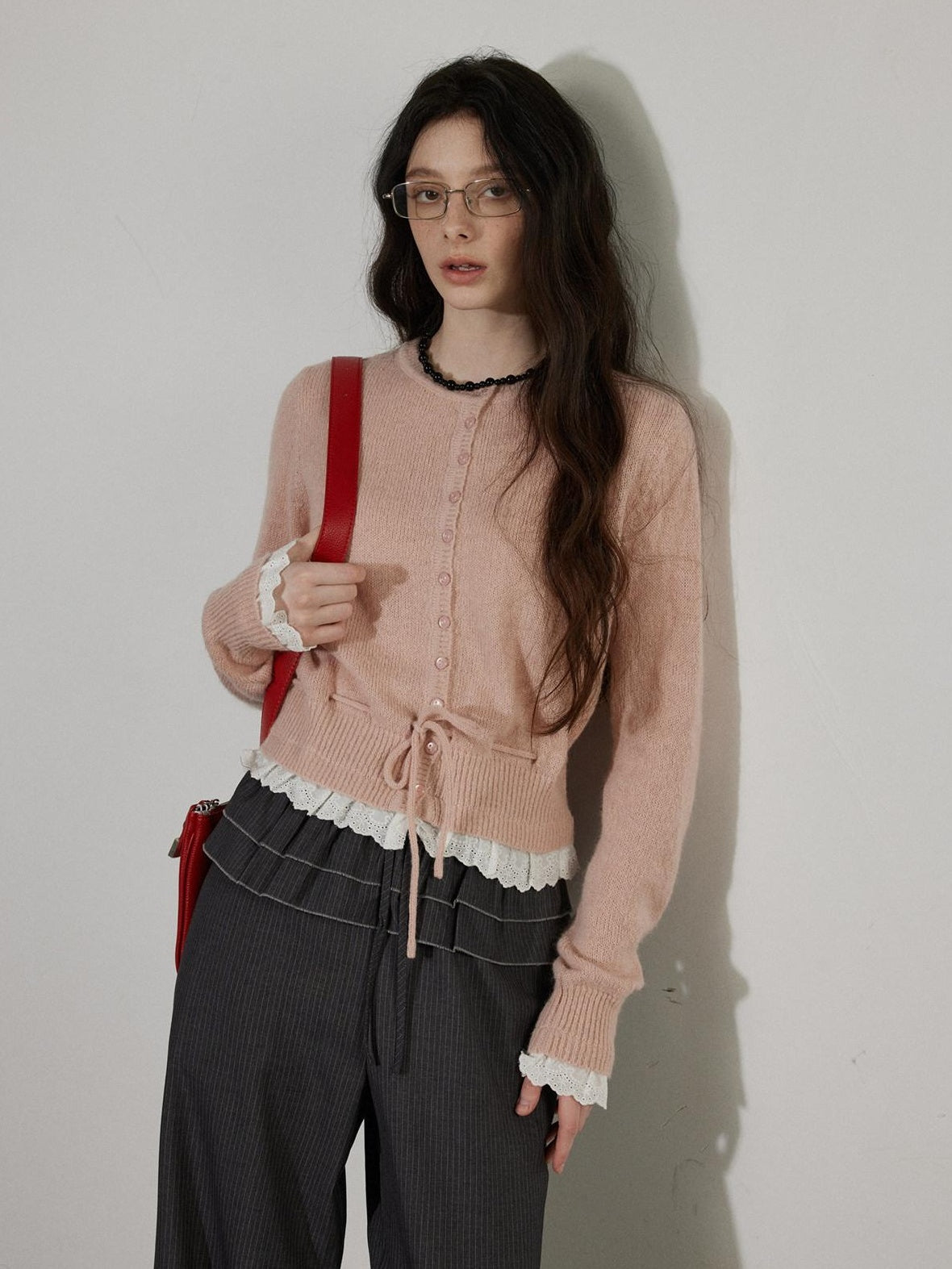 Lofi choose Cozy Button Front Relaxed Fit Workwear Women Knit Long Sleeve Cardigans