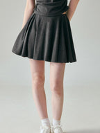 fano Chic V-neck Short Sleeve Two Piece Women Matching Set Top & Skirt Sets