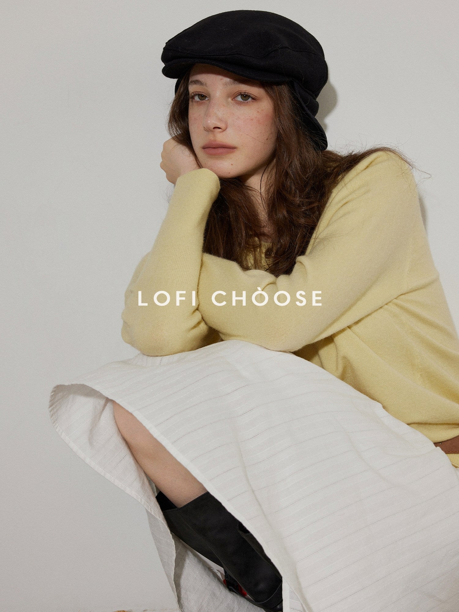 Lofi choose Button Front Knit Regular Fit Office Women Round Neck Yellow Charcoal Cardigans