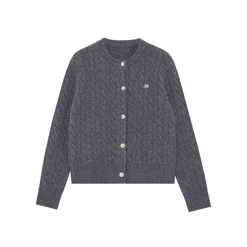 fano_Pure_Lambswool_Minimal_Commuter_Low_Round_Neck_Button_Knitwear_Women_Cardigans_MISSTT