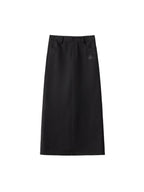 ikyou Embroidered High Waisted A Line Back Slit Casual Young Women Polyester Maxi Skirts